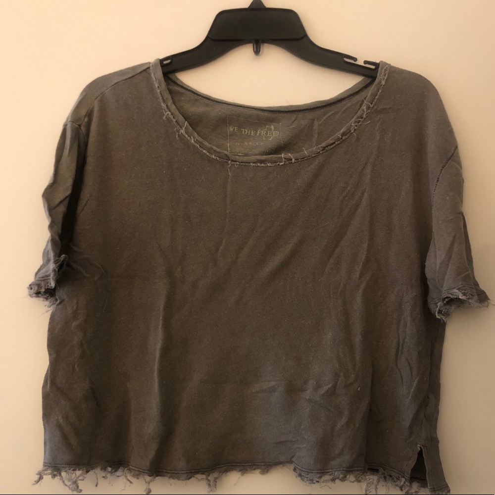 3/$12 Free people off-shoulder crop top